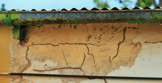 Moisture And Termite Damage From Gutter T